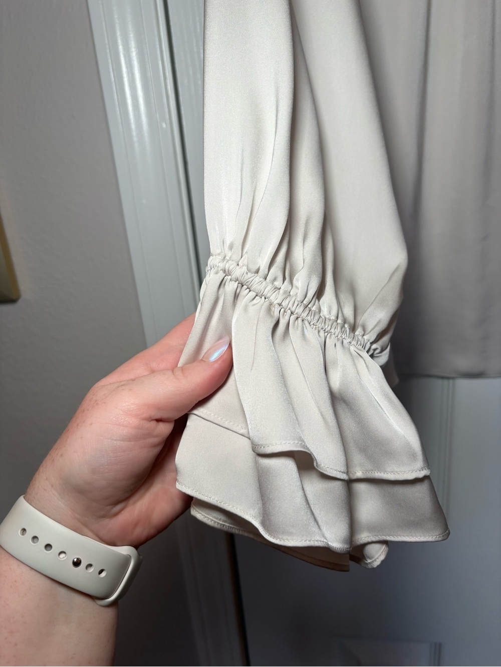 Ramy Brook Murphy Off Shoulder Ruffle Sleeve Blouse XL - Picture 5 of 7